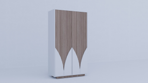 Wooden wardrobe Cabinet lotus Design