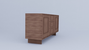 Wooden CNC work TV Media Unit