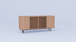 Wooden CNC Jali Work Side Board 