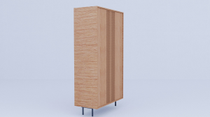 Wooden CNC Jali Work Side Wardrobe